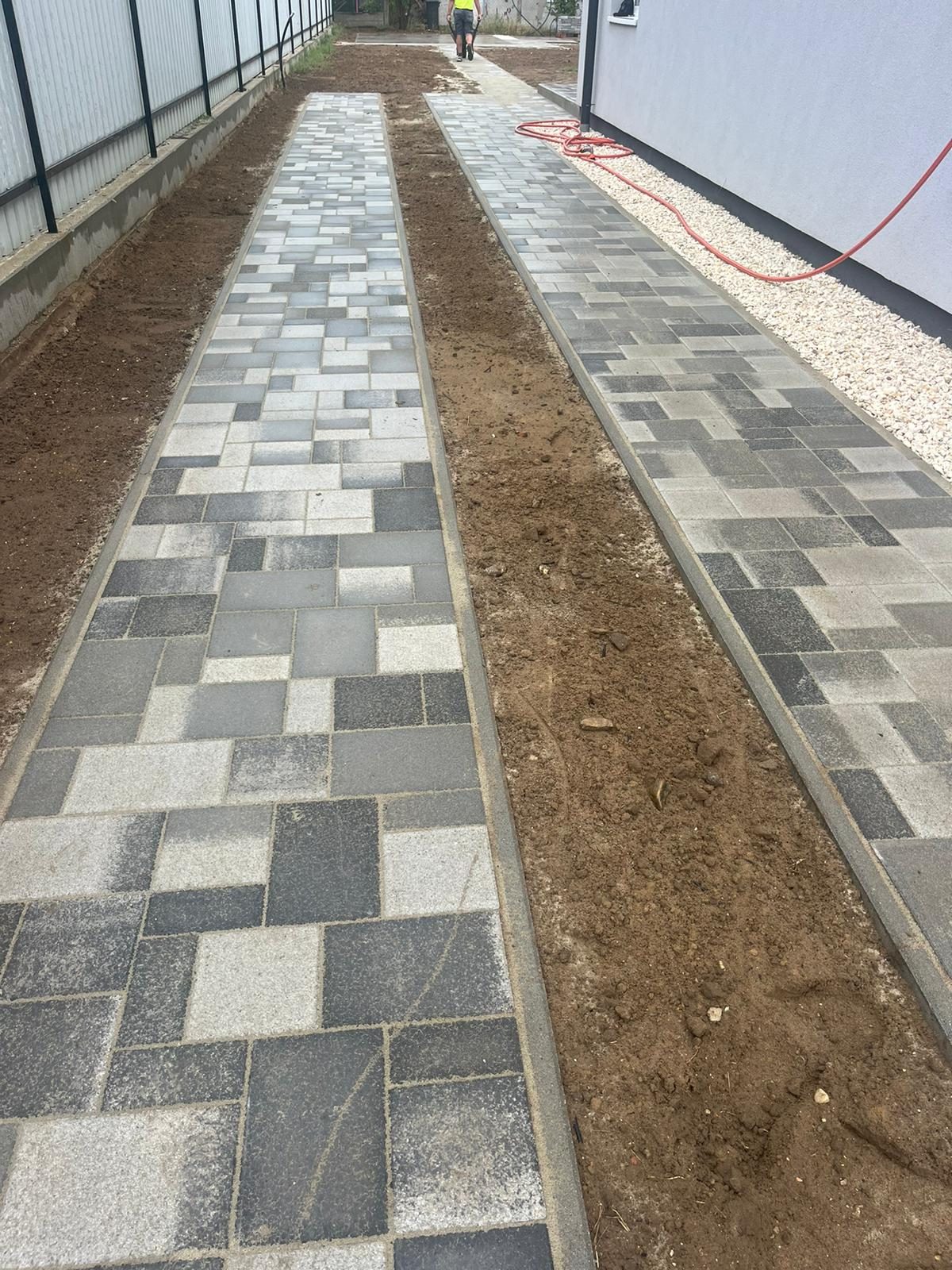 Camino de jardín con adoquín de 5 cm – adoquinado